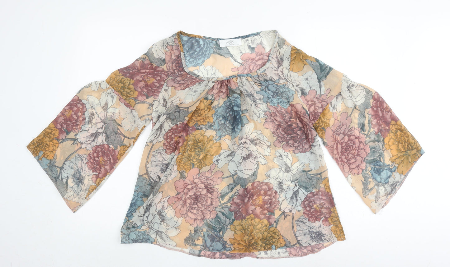 Wallis Women's Multicoloured Floral Tunic Blouse, Size 14