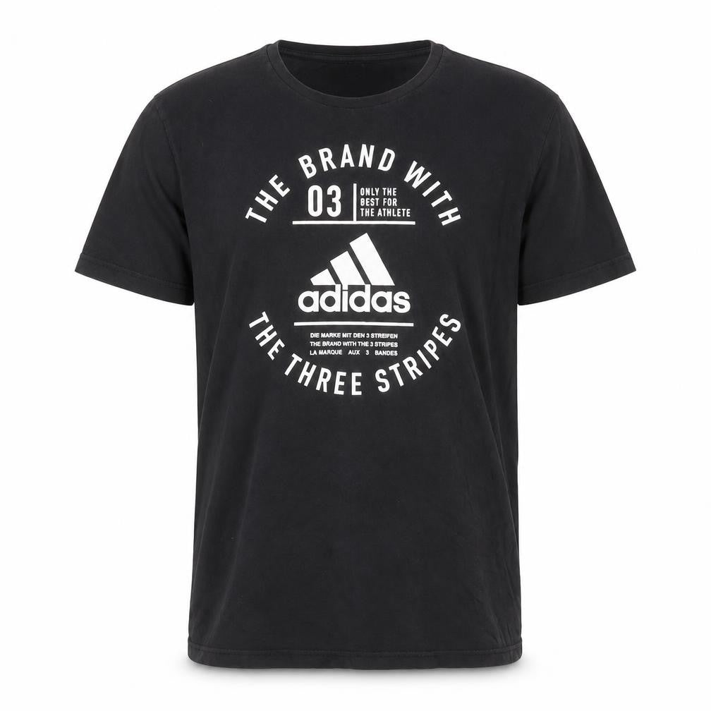 Adidas Men's Black Medium Graphic T-Shirt