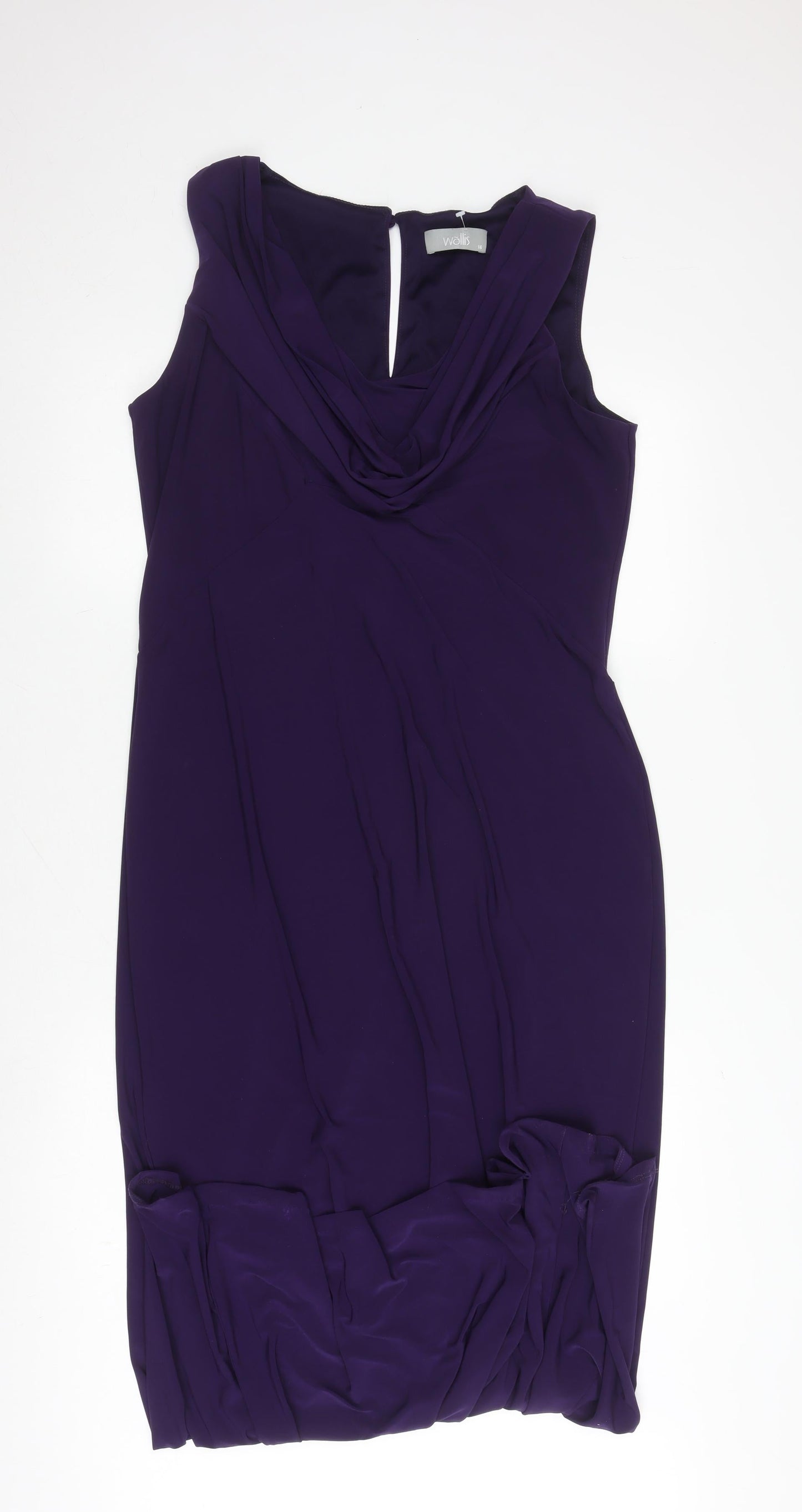 Wallis Women's Purple Sleeveless Dress Size 16