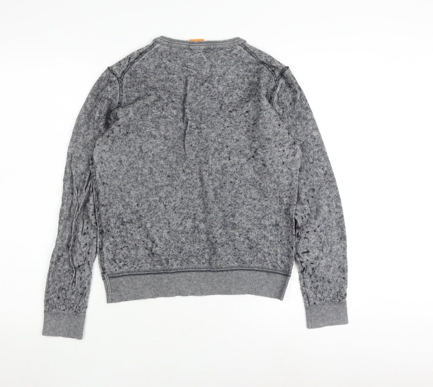 Hugo Boss Grey Pullover Jumper, Unisex L, Crew Neck