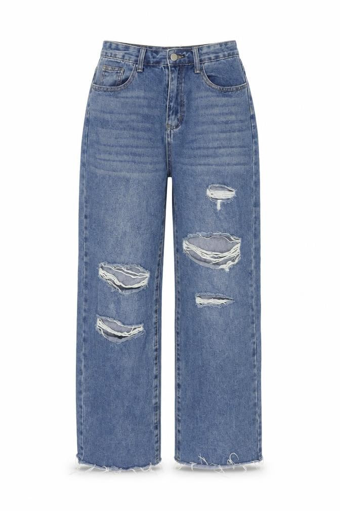 Cider Women's Blue Straight Denim Jeans - Size S