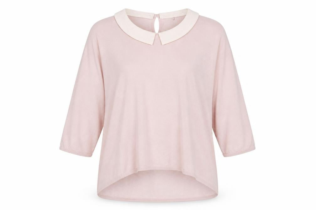 Frock and Frill Women's Pink Collared Pullover Jumper, Size 14