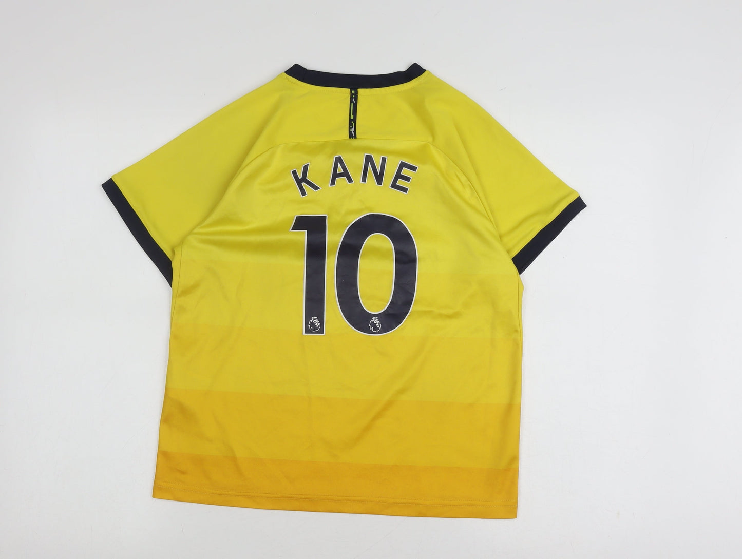 Nike Boys Yellow Football Jersey XS Short Sleeve Kane