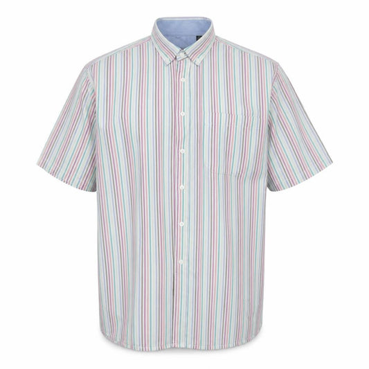 Hutson Harbour Men's Multicoloured Striped Shirt 2XL