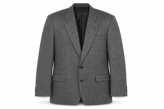 Wellington Executive Men's Grey Tweed Blazer, 40R