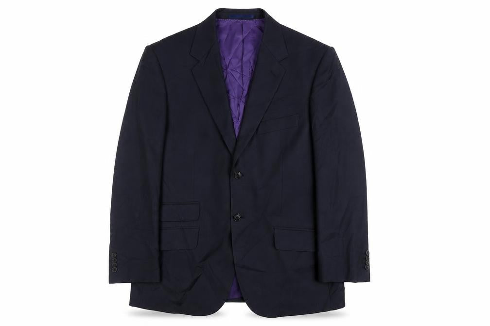 Howick Men's Blue Wool Blazer, 40S, Single-Breasted