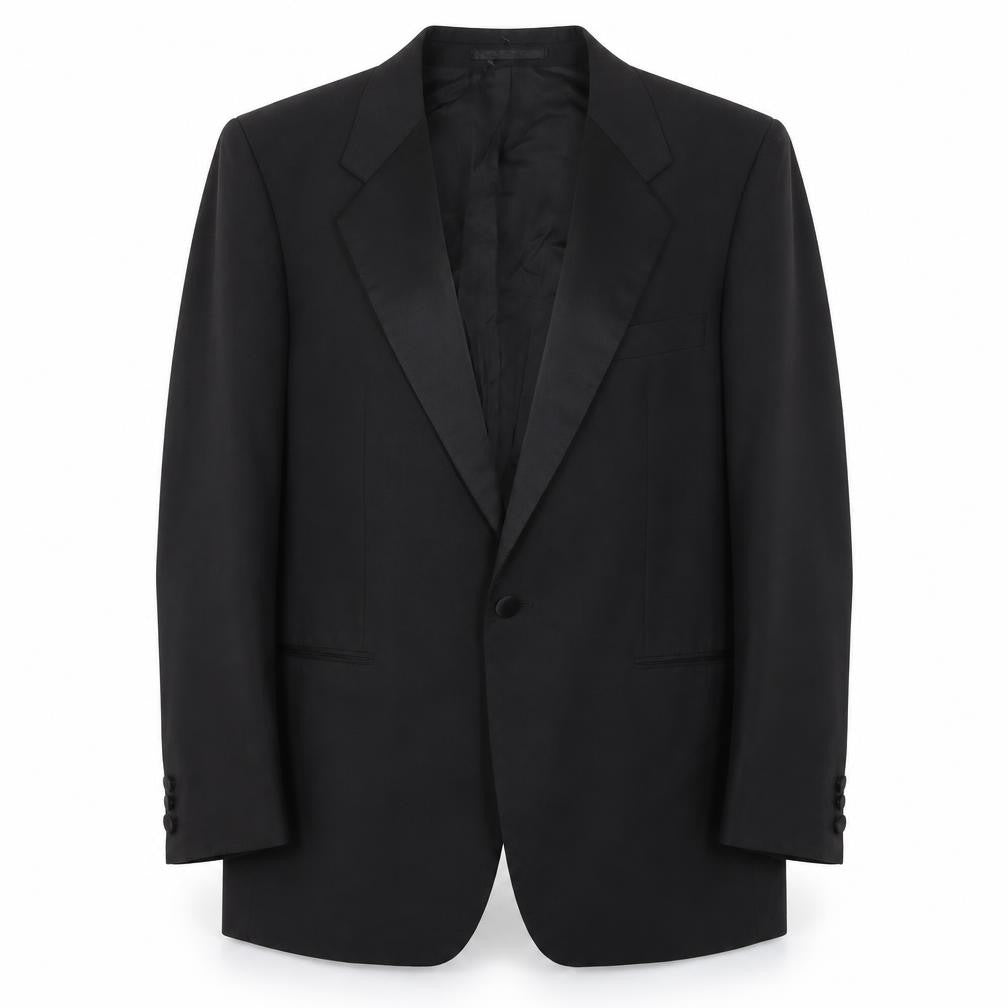 St Michael Men's Black Tuxedo Blazer - 40R, Formal, Stylish