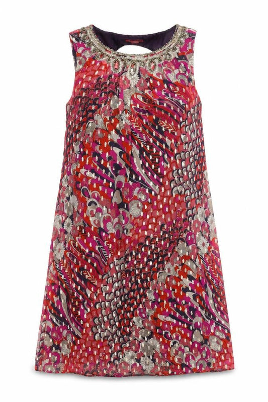 Monsoon Women's Multicolour Shift Dress Size 14