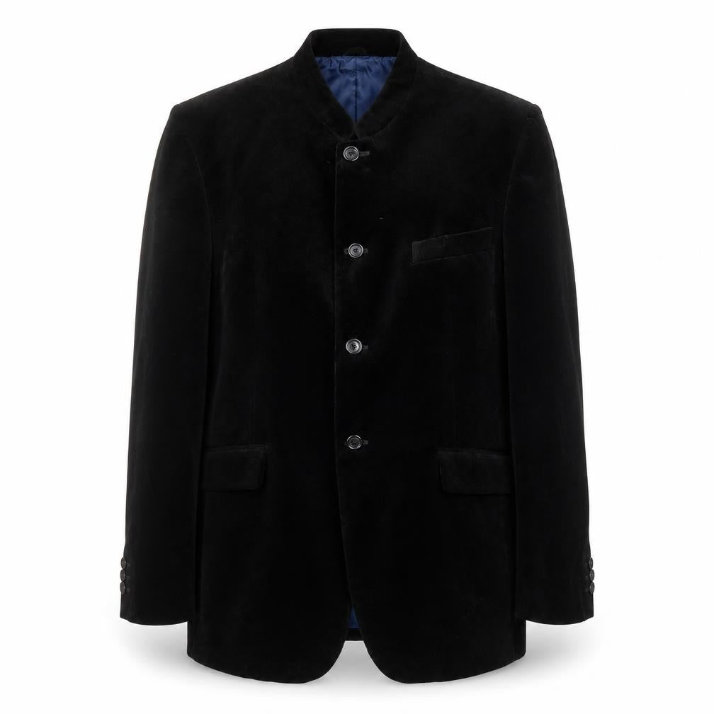 River Island Men's Black Blazer 42 Regular Cotton