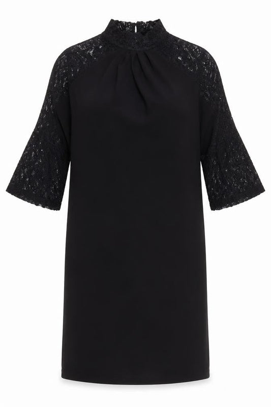Next Women's Black Lace Shift Dress, Size 10