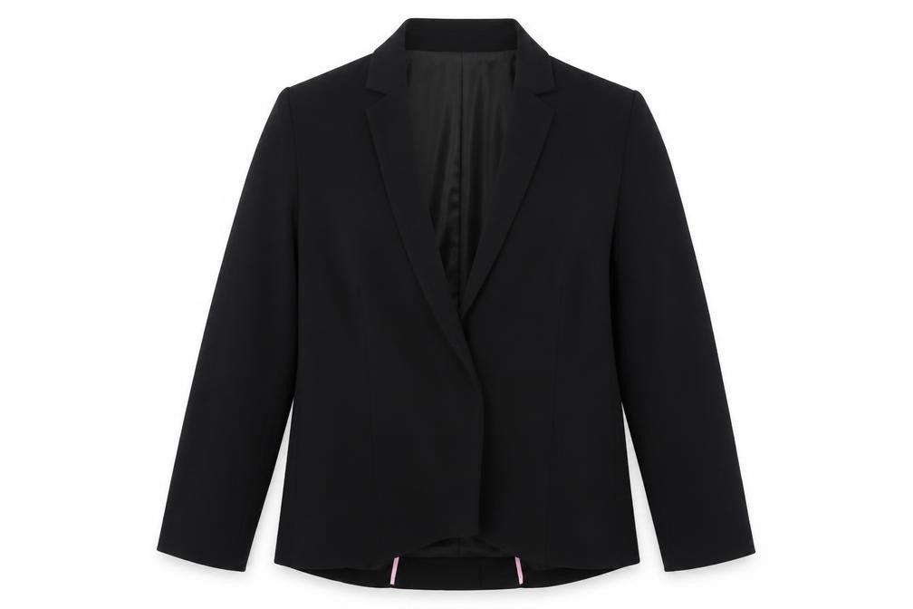 New Look Women's Black Blazer Size 12 Double-Breasted