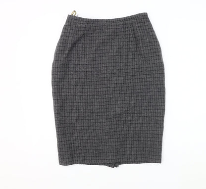 Ramsay Women's Grey Check Pencil Skirt Size 12