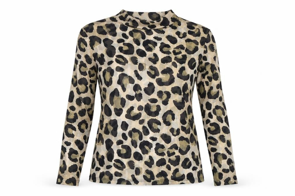 New Look Women's Multicoloured Animal Print Top UK 14