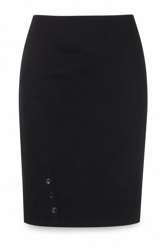 H&M Women's Black Midi Pencil Skirt - Size 8