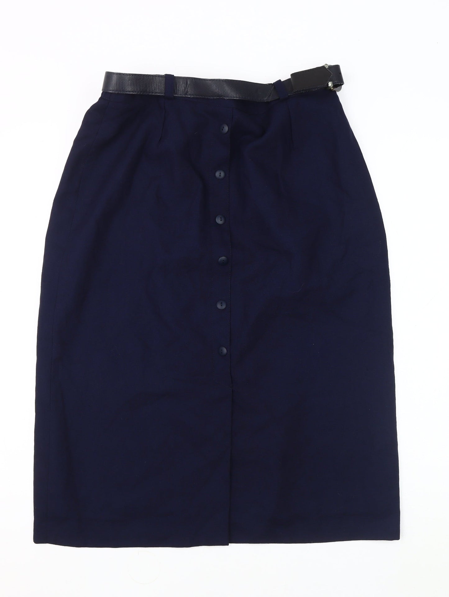 Mister Dee Women's Blue Midi Pencil Skirt Size 16