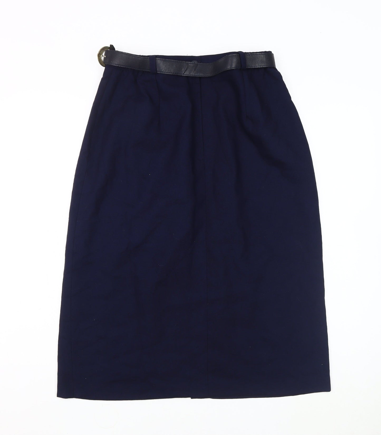 Mister Dee Women's Blue Midi Pencil Skirt Size 16