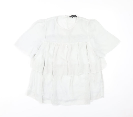 Dorothy Perkins Women's White Blouse Size 12 Casual Wear