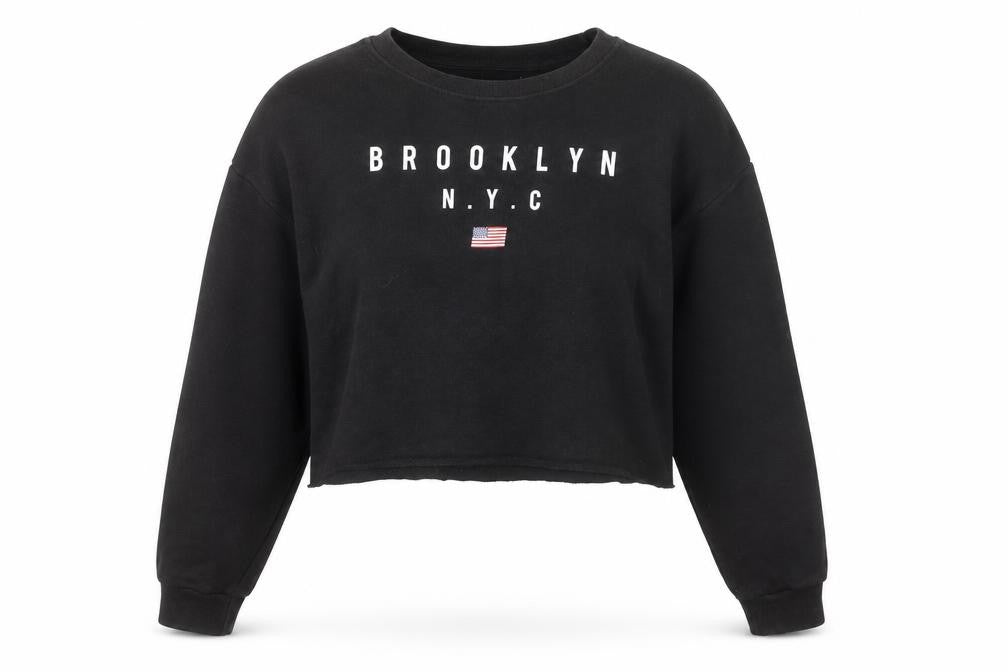 Forever 21 Women's Black Pullover Sweatshirt M