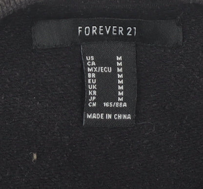 Forever 21 Women's Black Pullover Sweatshirt M