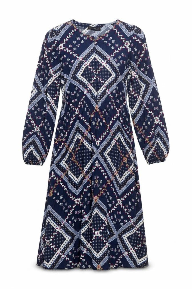 Marks & Spencer Women's Blue Geometric Dress Size 12