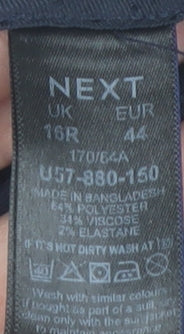 Next Women's Black Dress Pants, Size 16 Regular