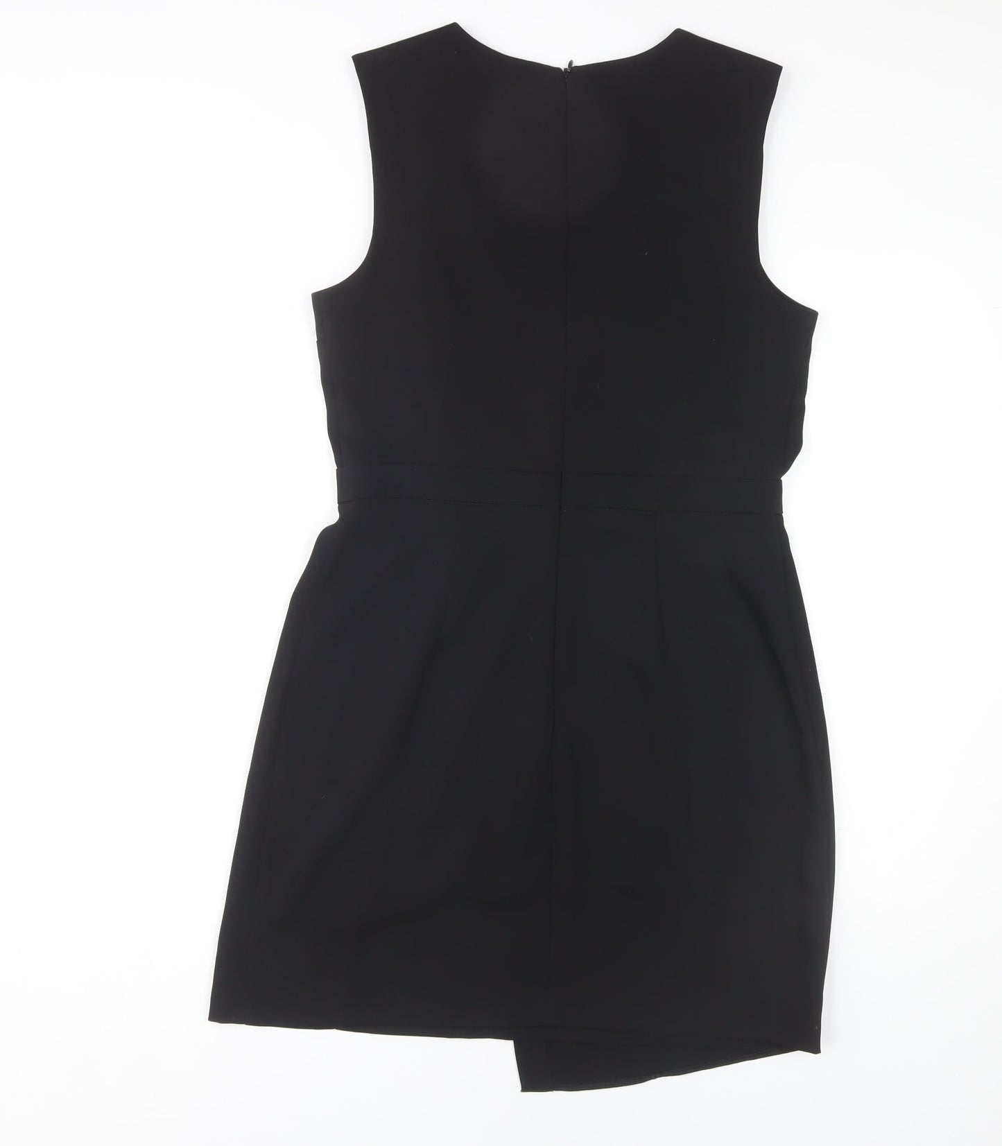 Topshop Women's Black Shift Dress - Size 12