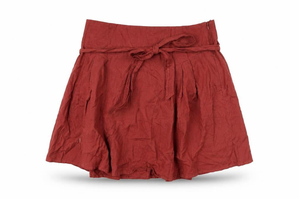 ASOS Women's Red Pleated Short Skirt Size 14