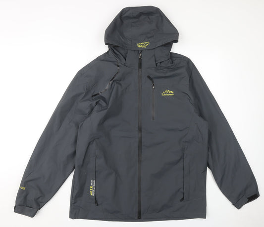 Outdoor Jackets Men's Black Hooded Waterproof Jacket S