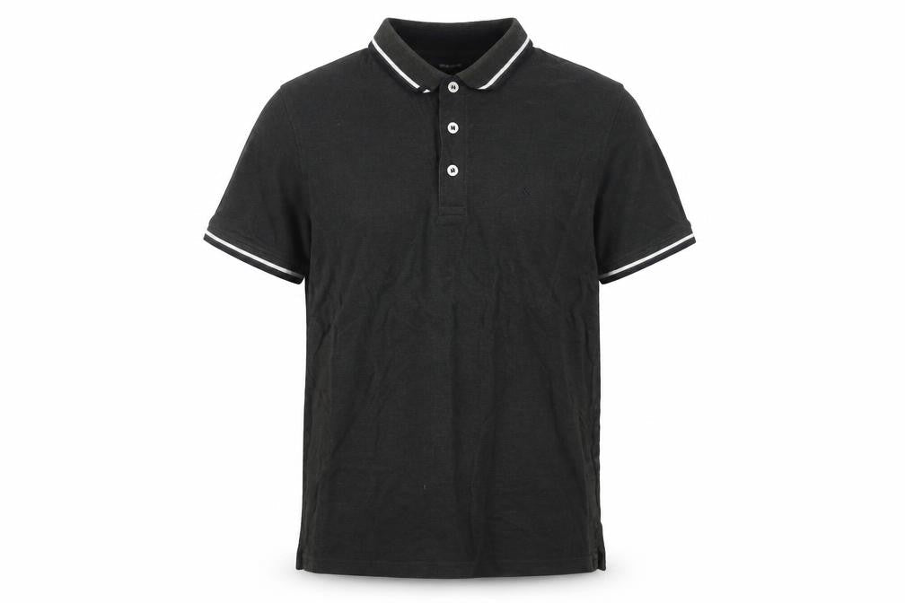 Jack & Jones Men's Black Polo Shirt, Size L, Casual Style
