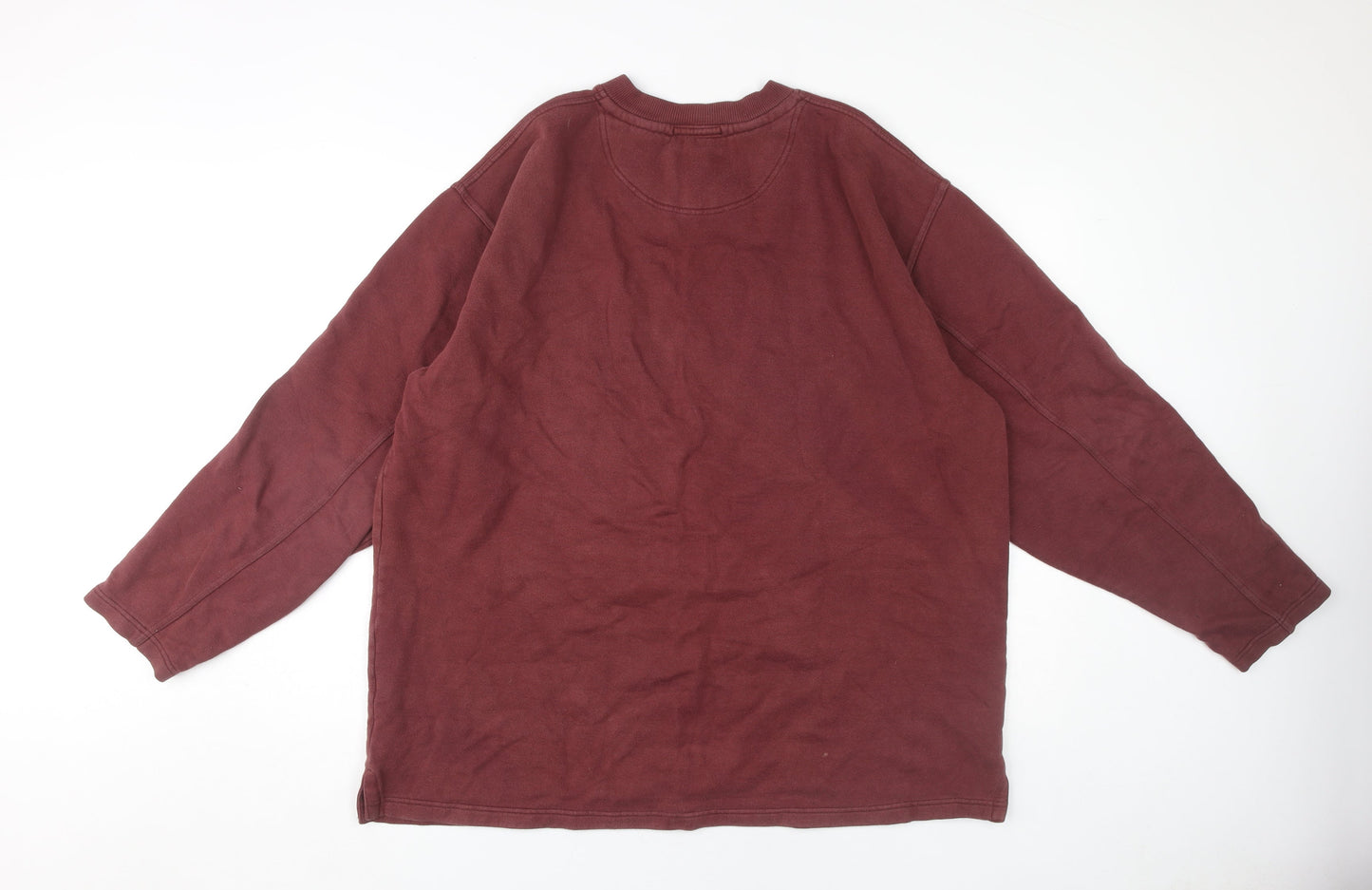 Debenhams Men's Red Knit Sweatshirt L Relaxed Fit