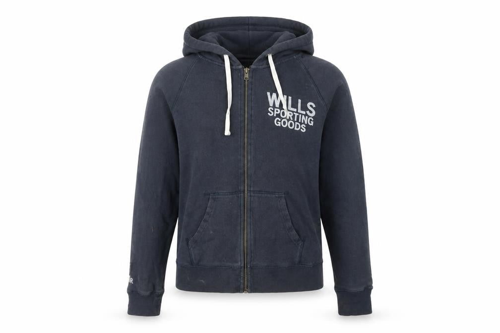Jack Wills Women's Blue Full Zip Hoodie, Size 14
