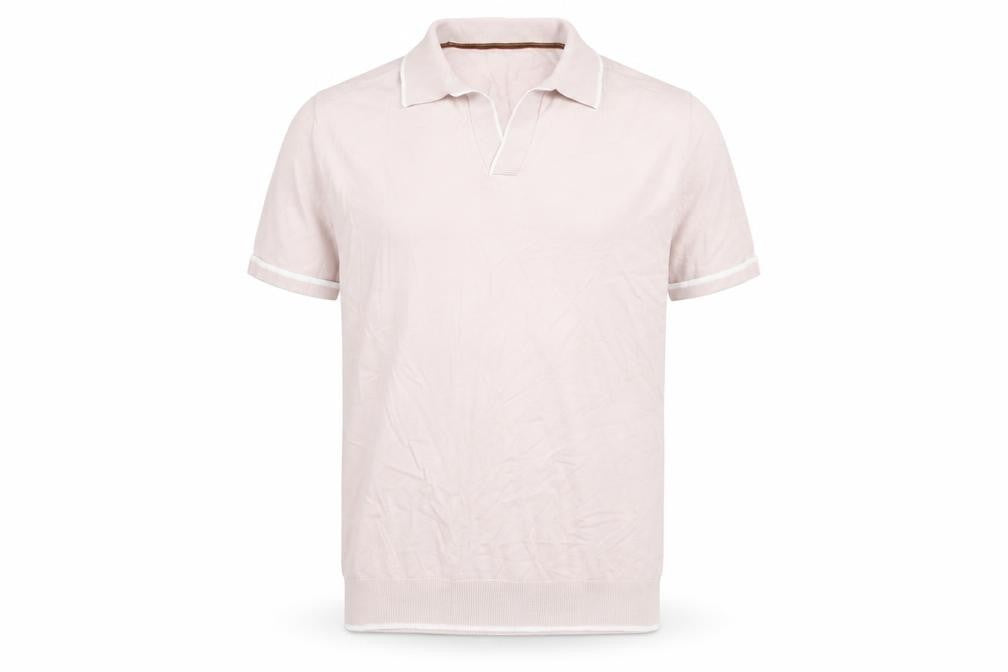 Next Men's Pink Medium Polo Shirt, Cotton Blend