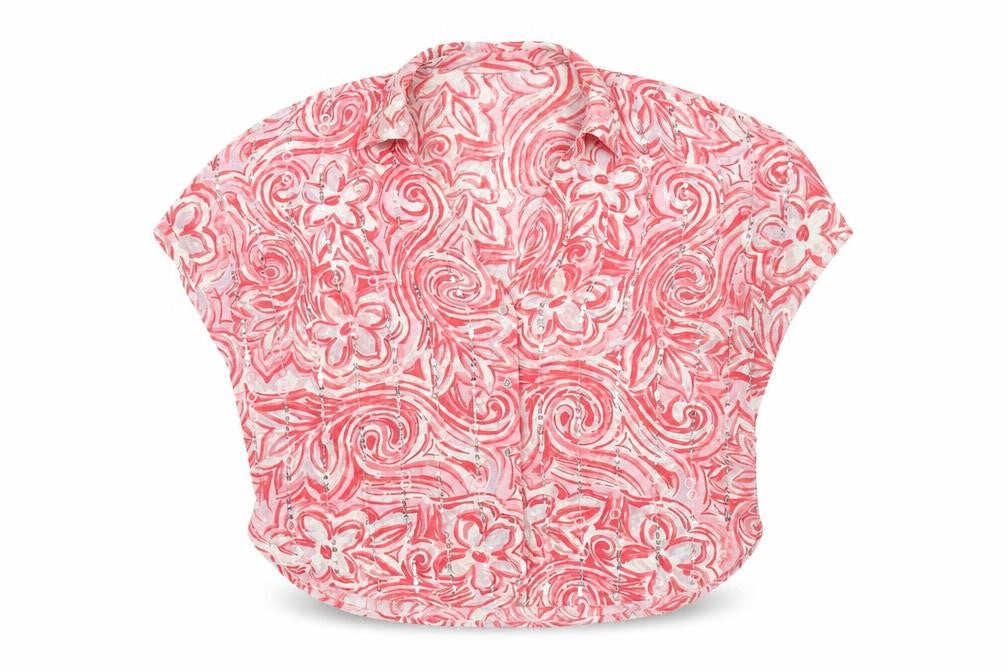 River Island Women's Multicoloured Sequin Floral Top