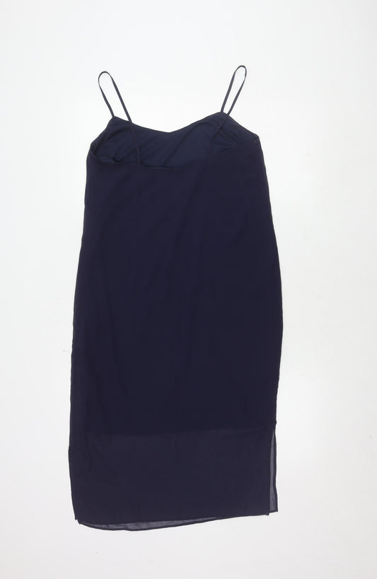 ASOS Women's Blue Slip Dress, Size 10, Sleeveless