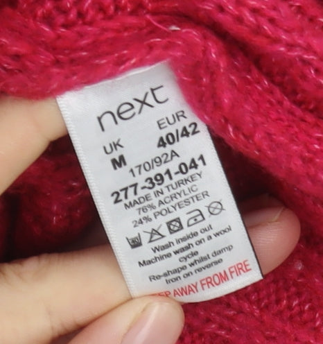 Next Women's Red Roll Neck Jumper M