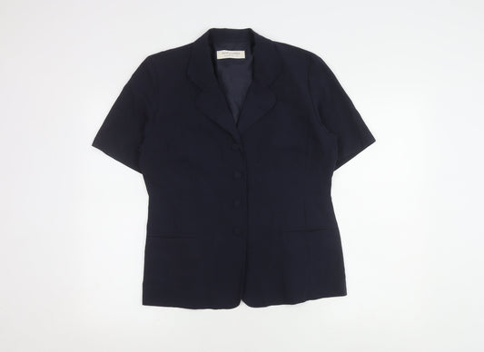 Dorothy Perkins Black Button-Up Blouse Size 12 Women