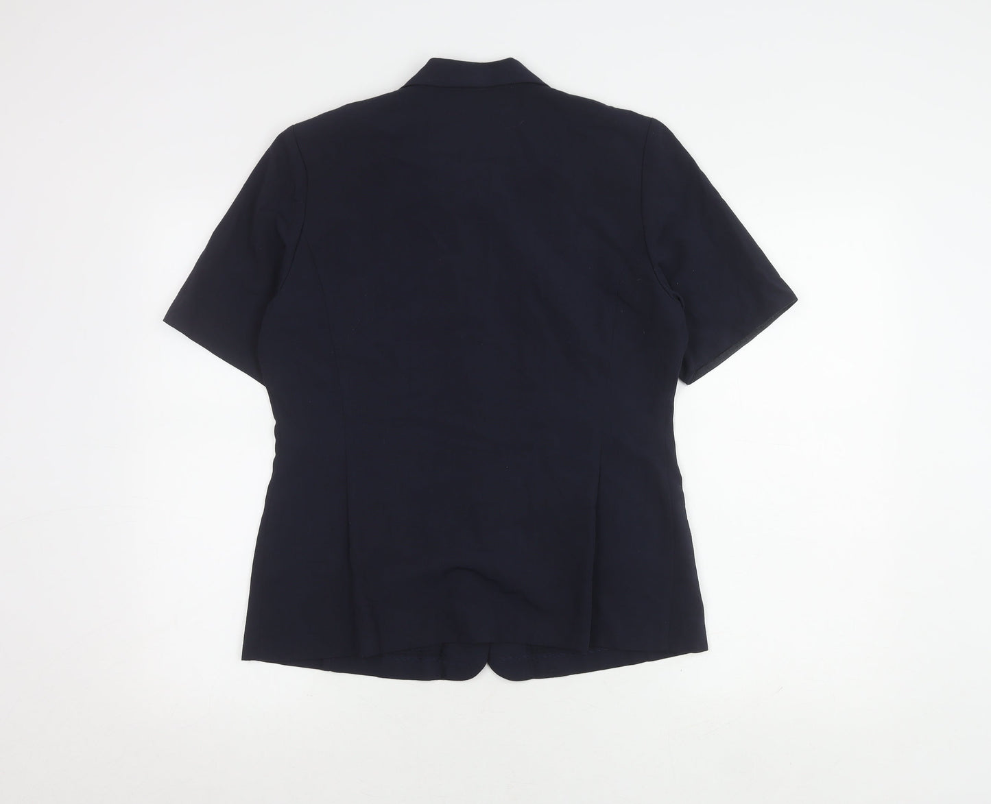 Dorothy Perkins Black Button-Up Blouse Size 12 Women