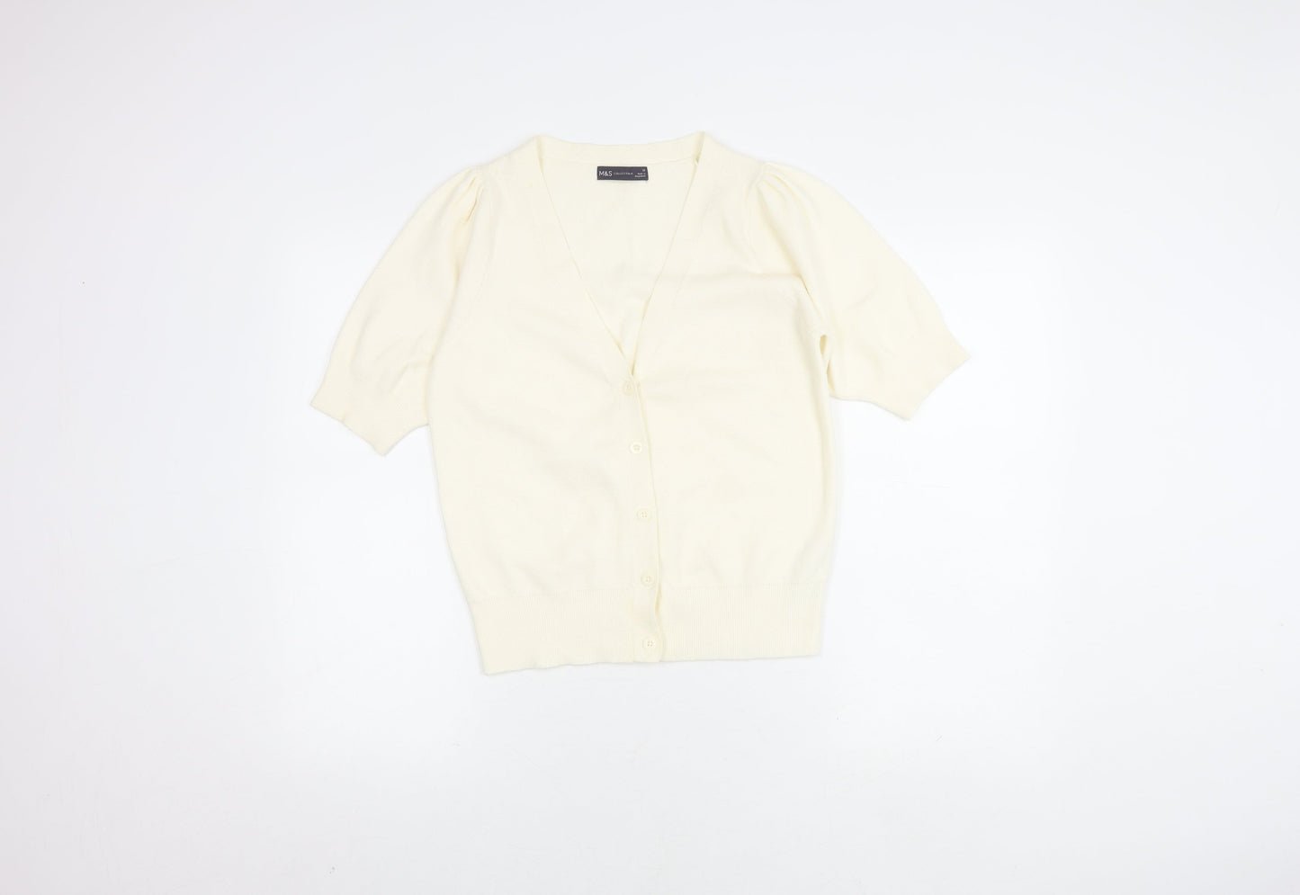 Marks and Spencer Women's Ivory Button-Up Cardigan