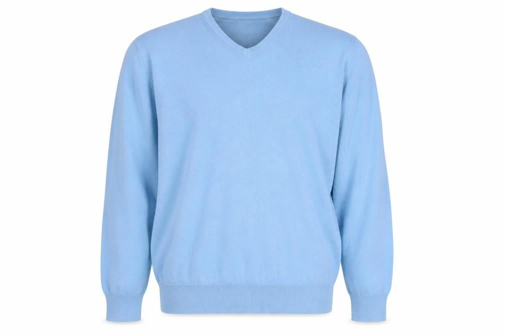 Marks & Spencer Blue V-Neck Men's Pullover XL Jumper