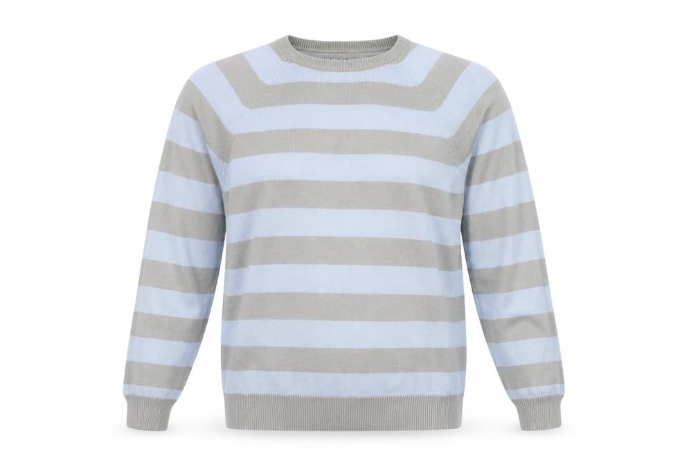 River Island Grey Blue Striped Pullover Jumper S