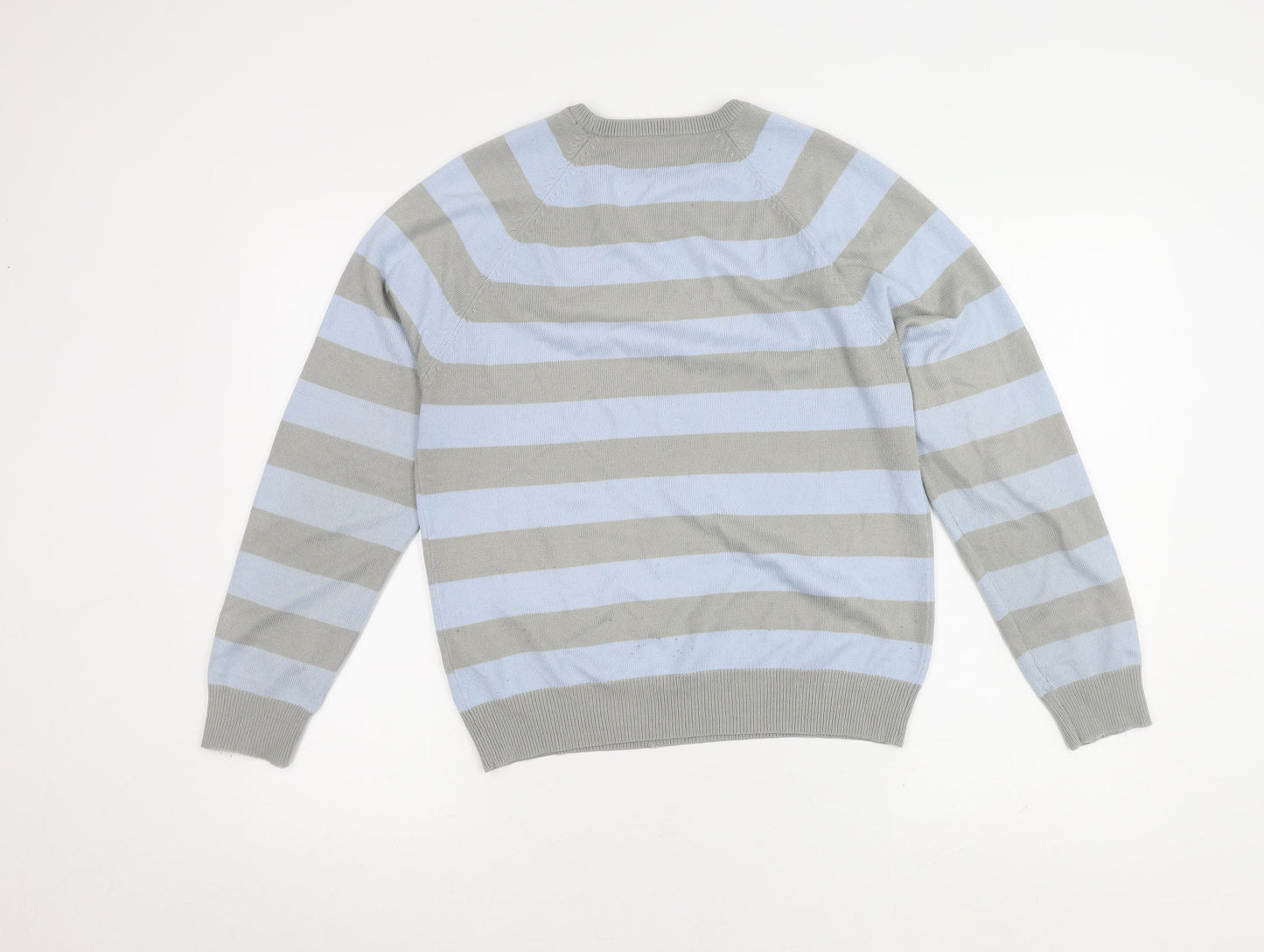 River Island Grey Blue Striped Pullover Jumper S