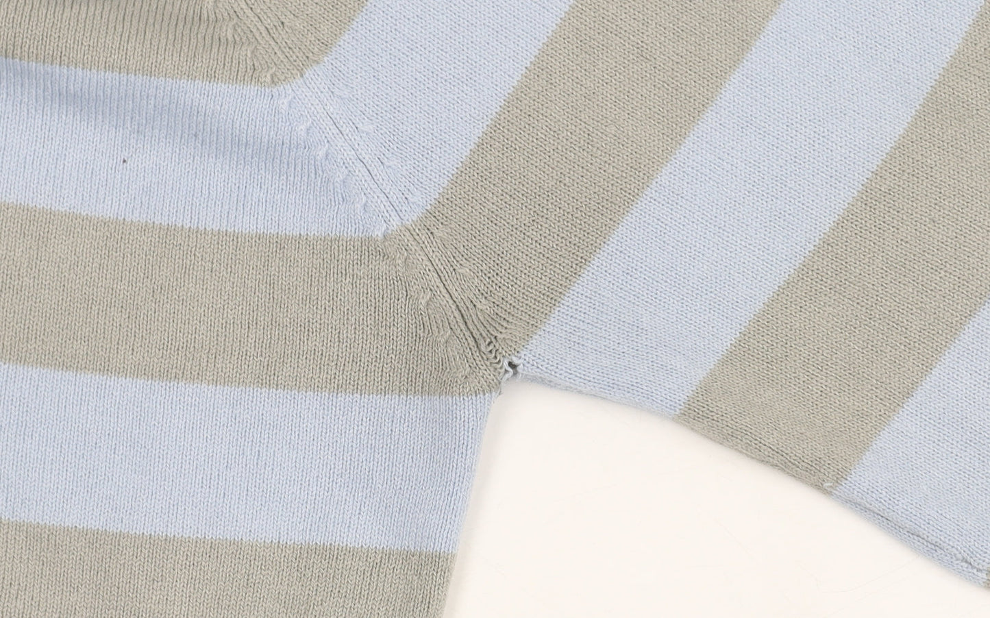 River Island Grey Blue Striped Pullover Jumper S