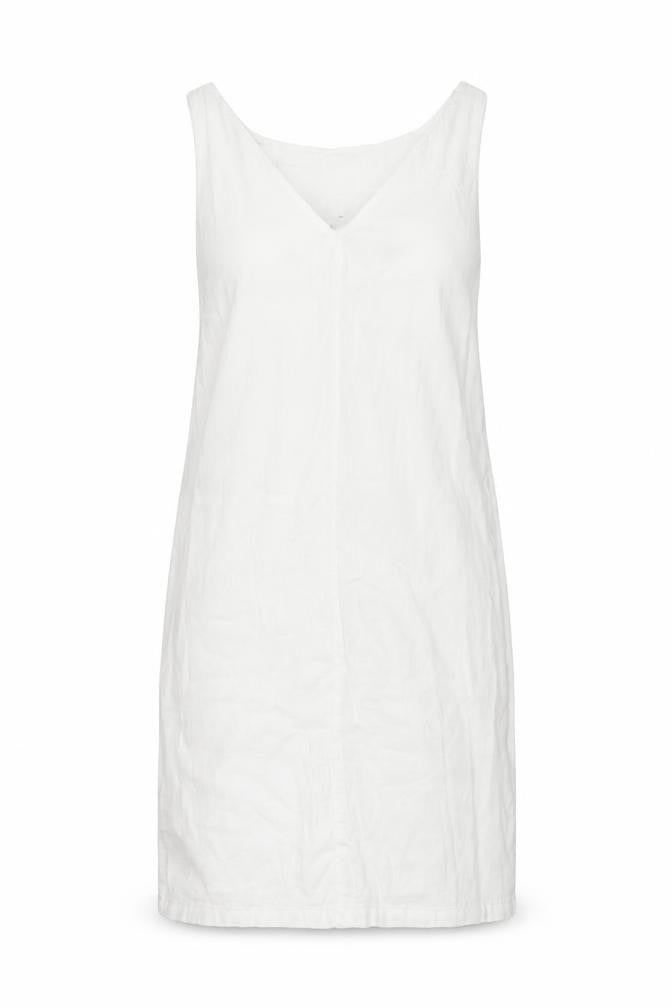 Next Petite White Linen Dress, Size 8, Sleeveless
