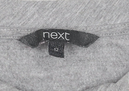 Next Women's Grey Pullover Jumper Size 12 Crew Neck