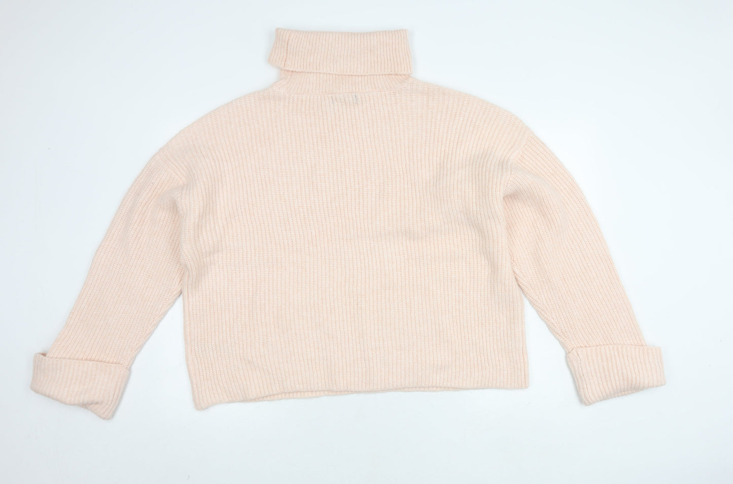 Marks and Spencer Women's Ivory Roll Neck Pullover Jumper XL