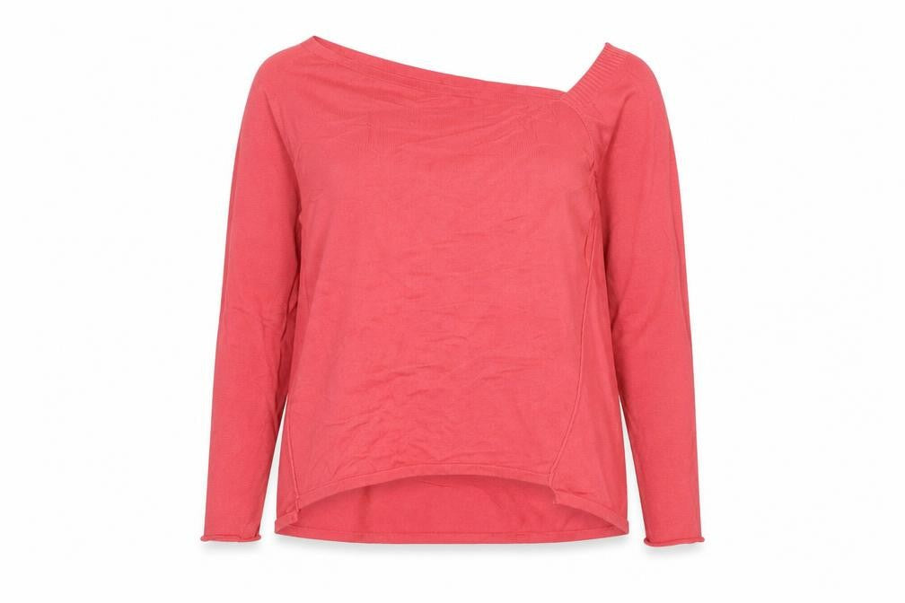 River Island Women's Red Cold Shoulder Jumper Size 14