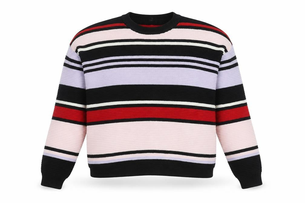 H&M Women's Striped Crew Neck Pullover Jumper, S