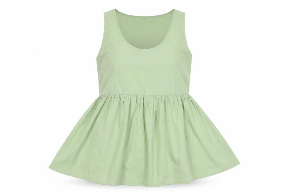 Boohoo Women Green Tank Top UK 8 Sleeveless Basic