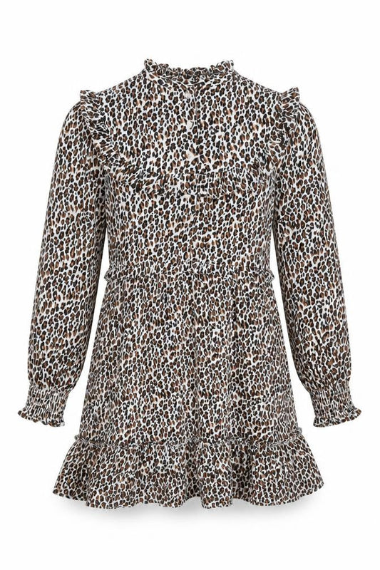 Marks & Spencer Girls Multicoloured Animal Print Dress 12Y