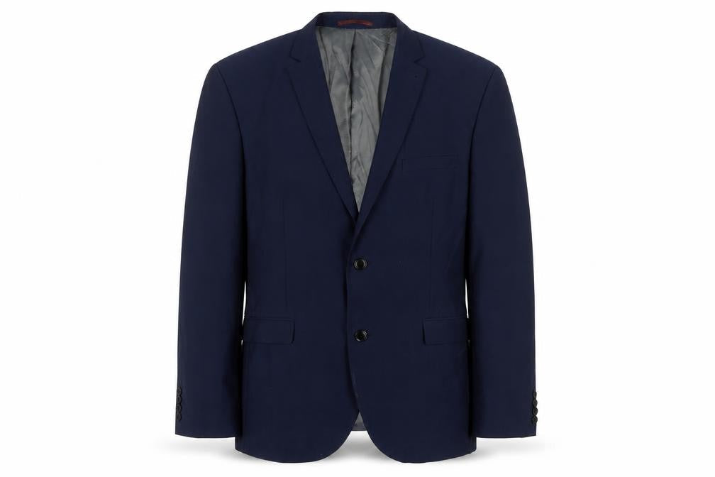 Next Men's Blue Regular Fit Blazer, 42, Autumn/Winter